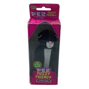 Vtg 2002 Pez Fuzzy Friends Cat & Dog BOO the Cat Cuddly Candy and Dispenser